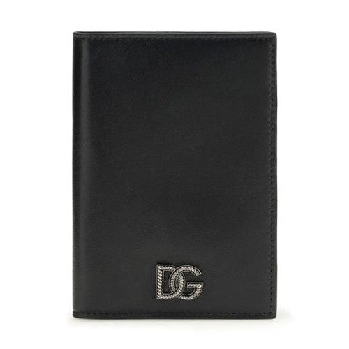 Dolce & Gabbana Black Calf Leather Bos Taurus Wallet