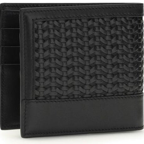 Dolce & Gabbana Black Calf Leather Bos Taurus Wallet