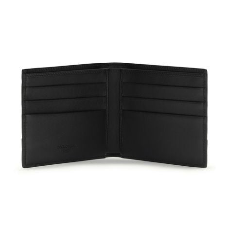 Dolce & Gabbana Black Calf Leather Bos Taurus Wallet