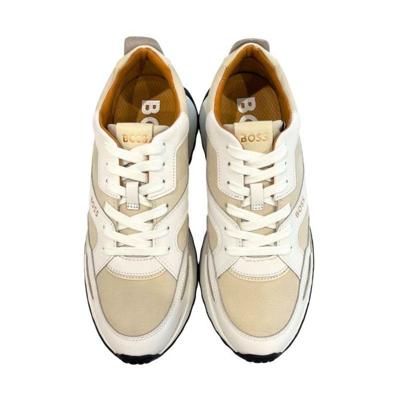 Hugo Boss White Leather Men Sneaker