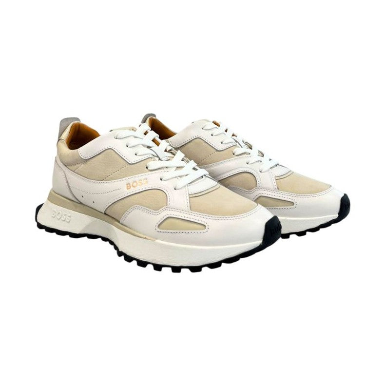 Hugo Boss White Leather Men Sneaker