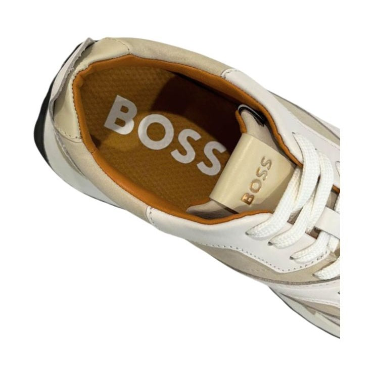 Hugo Boss White Leather Men Sneaker
