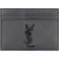 Saint Laurent Gray Calf Leather Bos Taurus Wallet