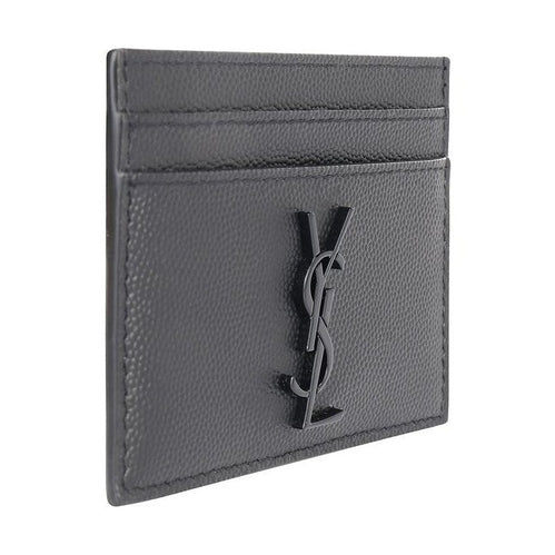 Saint Laurent Gray Calf Leather Bos Taurus Wallet