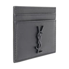 Saint Laurent Gray Calf Leather Bos Taurus Wallet