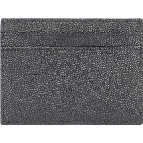 Saint Laurent Gray Calf Leather Bos Taurus Wallet
