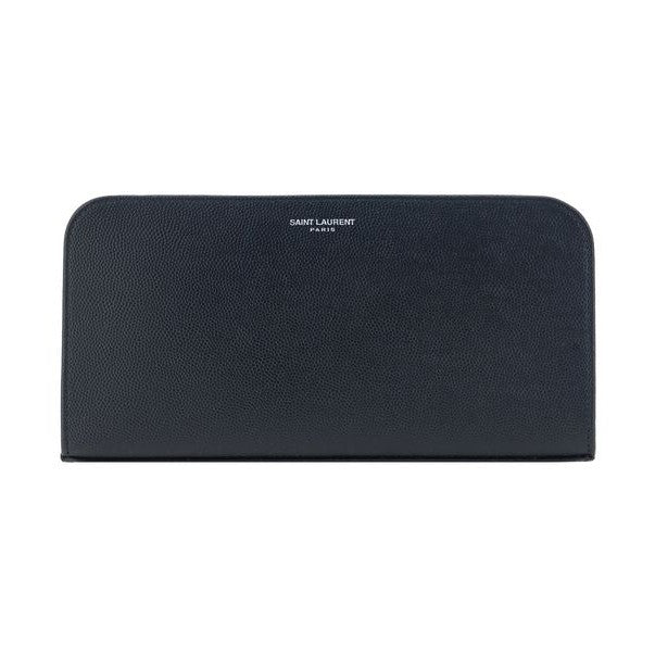 Saint Laurent Black Calf Leather Bos Taurus Wallet