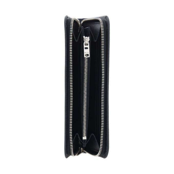 Saint Laurent Black Calf Leather Bos Taurus Wallet
