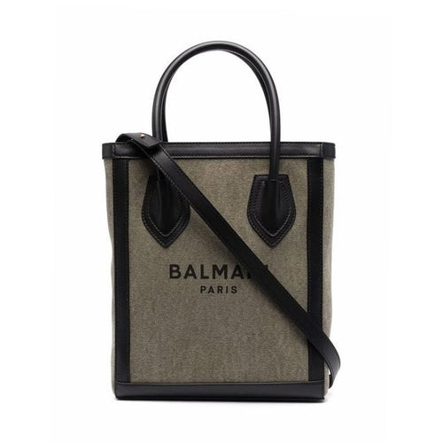 Balmain Bicolor Cotton Tote Bag
