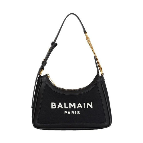 Balmain Black Cotton Shoulder Bag
