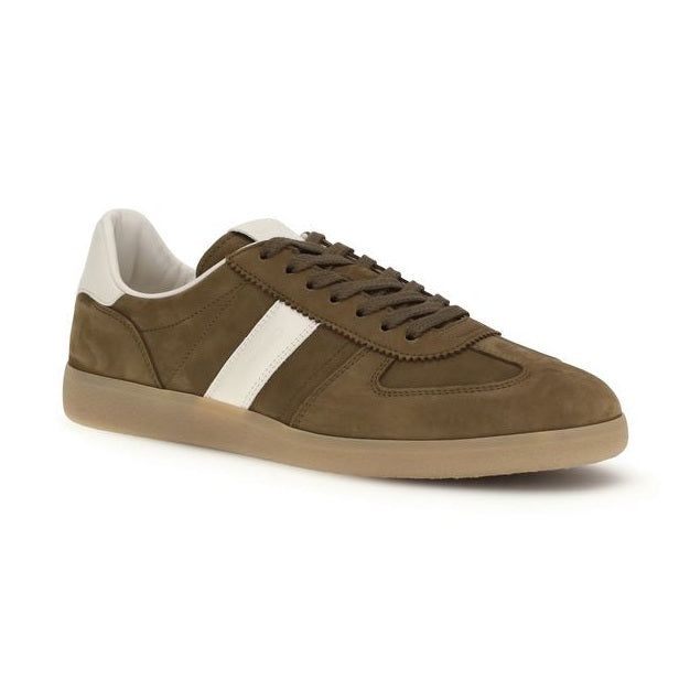 Tom Ford Brown Calf Leather Bos Taurus Low Top Sneakers