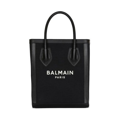 Balmain Black Cotton Tote Bag
