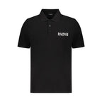 Balmain Black Cotton Polo Shirt