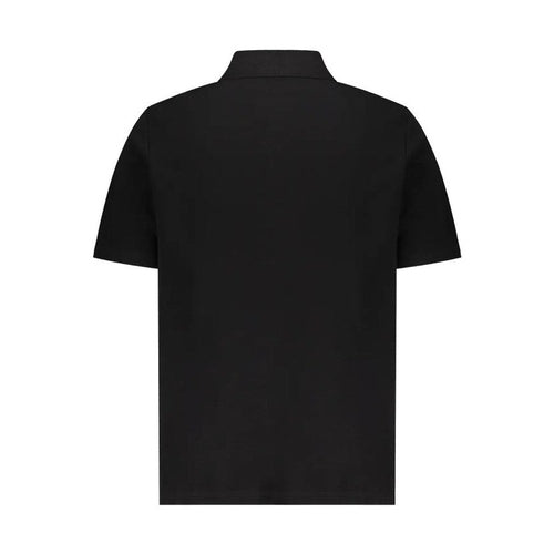 Balmain Black Cotton Polo Shirt