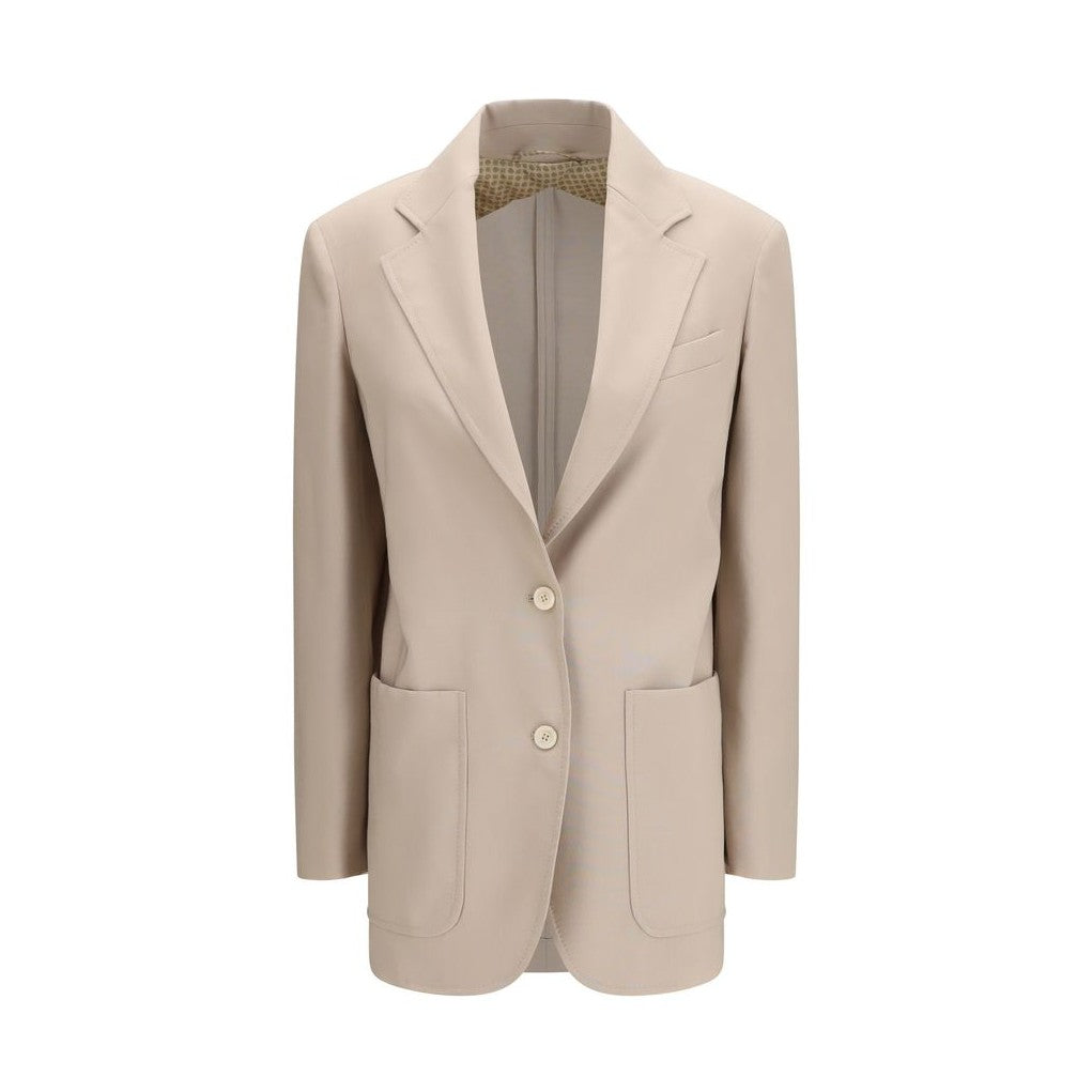 Max Mara Beige Wool Blazer