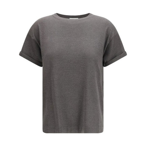 Brunello Cucinelli Gray Nylon T-Shirt