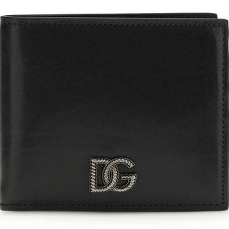 Dolce & Gabbana Black Calf Leather Bos Taurus Wallet