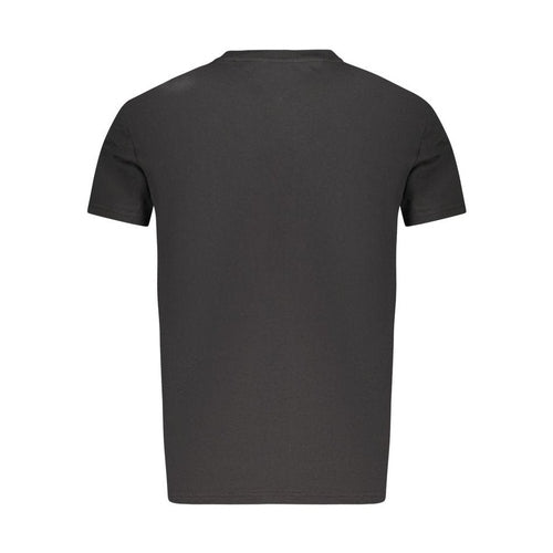 Tommy Hilfiger Black Cotton Men T-Shirt
