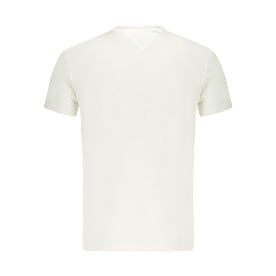 Tommy Hilfiger White Cotton Men T-Shirt