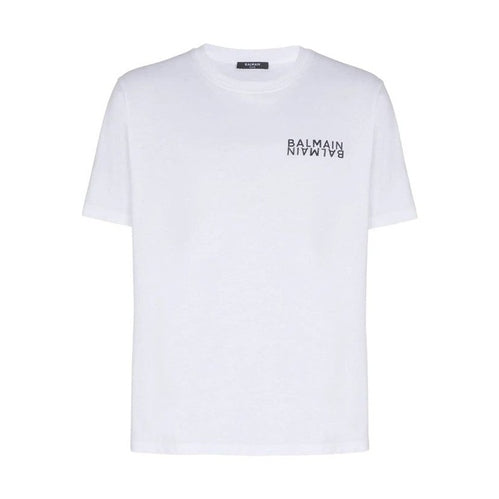 Balmain White Cotton T-Shirt