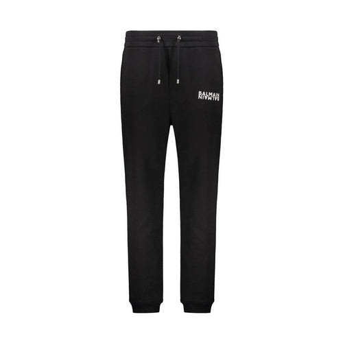 Balmain Black Cotton Joggers (Workout Pants)