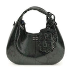 Ganni Black Recycled Polyester Handbag
