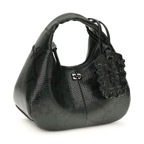 Ganni Black Recycled Polyester Handbag