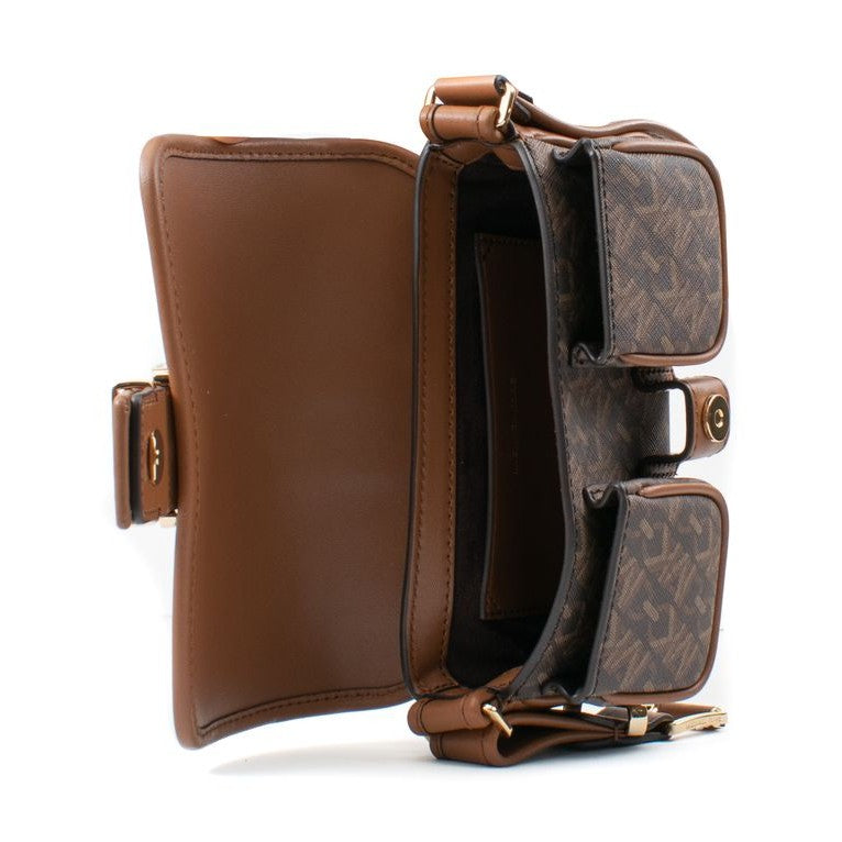 Michael Kors Brown Canvas Shoulder Bag