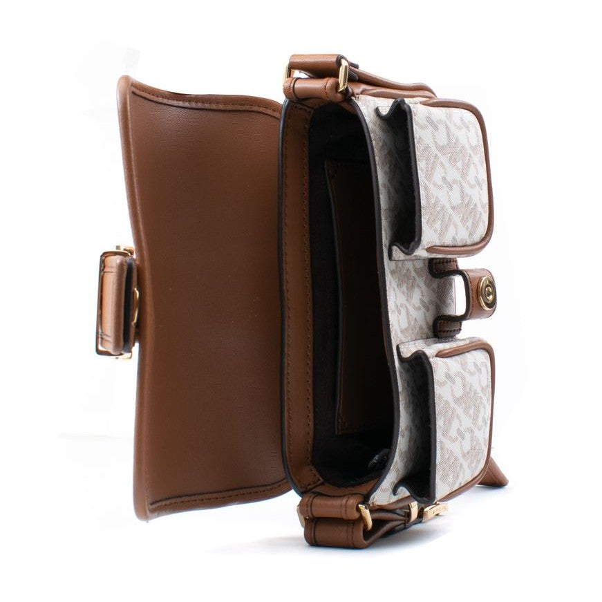 Michael Kors Beige Canvas Shoulder Bag