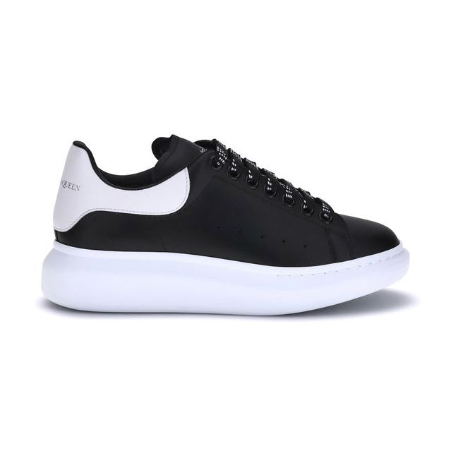 Alexander McQueen Black Calf Leather Bos Taurus Platform Sneakers