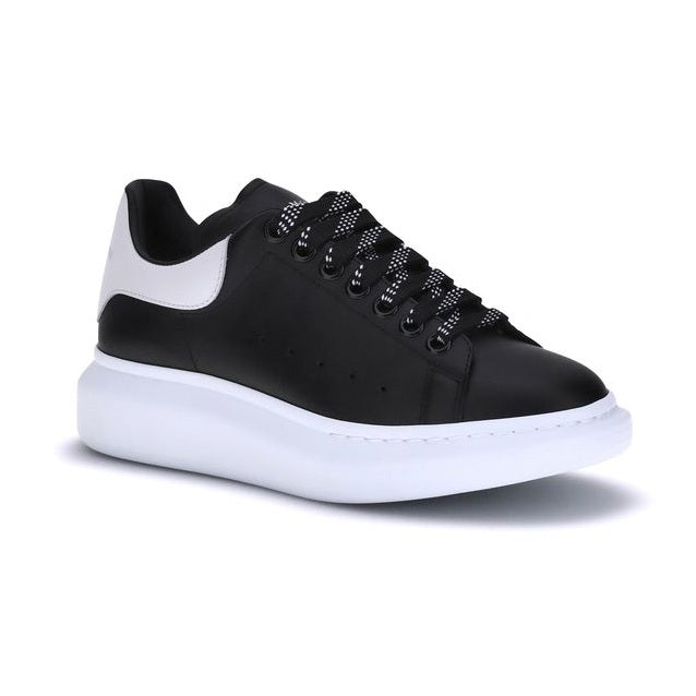 Alexander McQueen Black Calf Leather Bos Taurus Platform Sneakers
