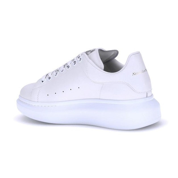 Alexander McQueen White Calf Leather Bos Taurus Platform Sneakers
