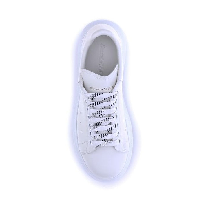 Alexander McQueen White Calf Leather Bos Taurus Platform Sneakers