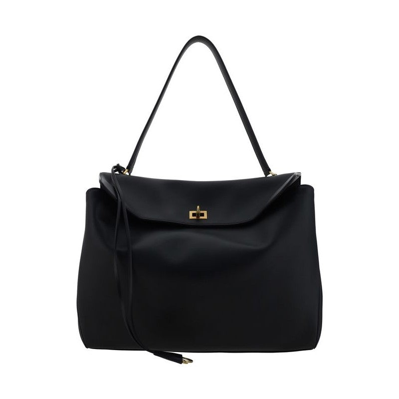 Balenciaga Black Calf Leather Bos Taurus Shoulder Bag