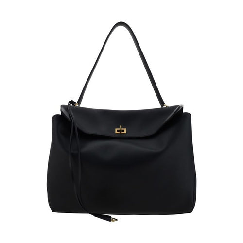 Balenciaga Black Calf Leather Bos Taurus Shoulder Bag