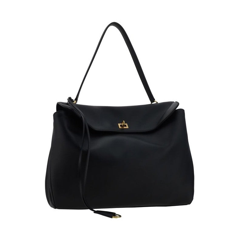 Balenciaga Black Calf Leather Bos Taurus Shoulder Bag