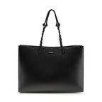 Jil Sander Black Calf Leather Bos Taurus Shoulder Bag