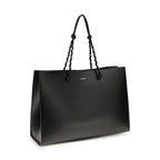 Jil Sander Black Calf Leather Bos Taurus Shoulder Bag