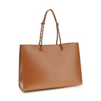 Jil Sander Brown Calf Leather Bos Taurus Shoulder Bag