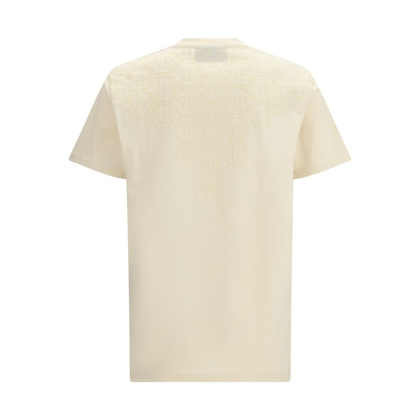 Philipp Plein Beige Cotton T-Shirt