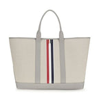 Thom Browne Gray Fabric Shoulder Bag