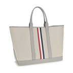 Thom Browne Gray Fabric Shoulder Bag