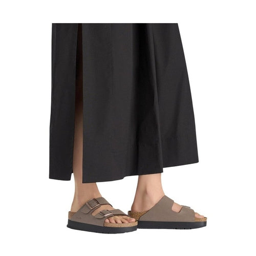 Birkenstock Brown Synthetic Platform Sandals