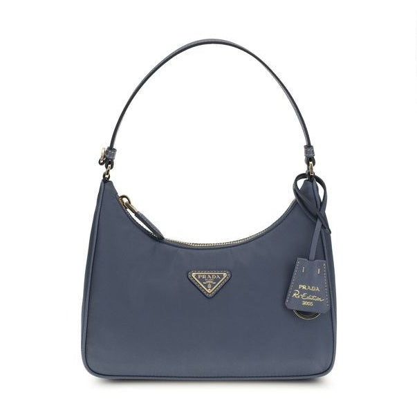 Prada Blue Recycled Polyamide Shoulder Bag