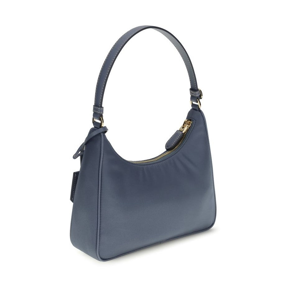 Prada Blue Recycled Polyamide Shoulder Bag