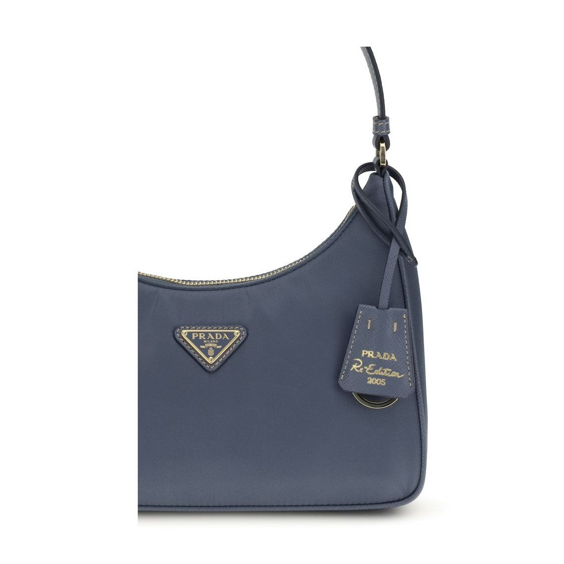 Prada Blue Recycled Polyamide Shoulder Bag