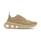 Salvatore Ferragamo Beige Fabric Athletic Sneakers