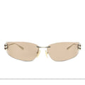 Balenciaga Gold Metal Sunglasses