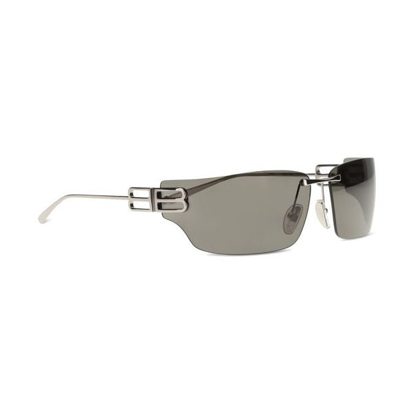 Balenciaga Silver Metal Sunglasses