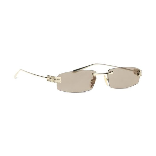 Balenciaga Gold Metal Sunglasses